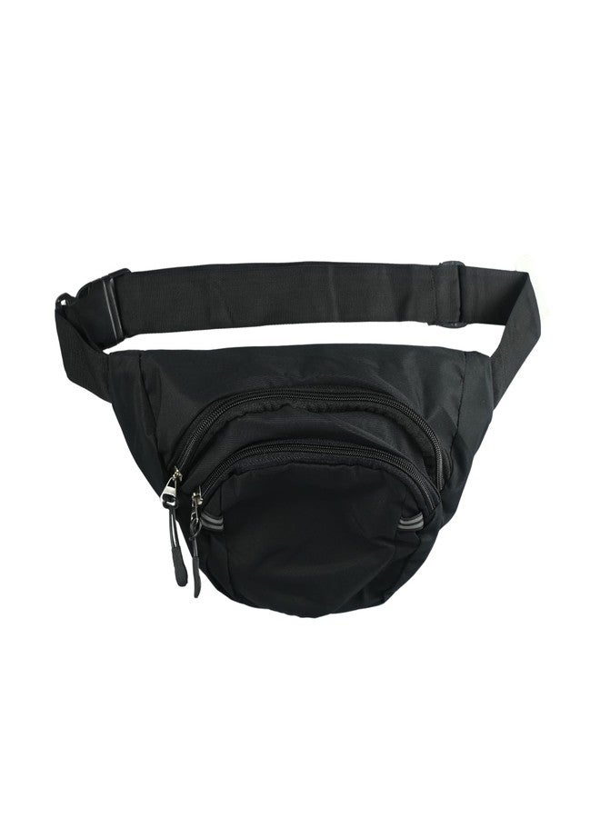 UMANIÂ® Waist Bag for Men Fanny Pack for Women Fanny Pack for Men Waist Bag for Waist Pouch for Boys for Girls Fanny Bag (WB-Black Bag MMT) - Image 1